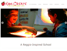 Tablet Screenshot of kidscreate.edu.do
